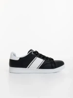 Pantofi sport barbati negri din piele ecologica Jelka