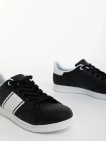 Pantofi sport barbati negri din piele ecologica Jelka