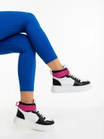 Pantofi sport dama negri din piele ecologica Acilia