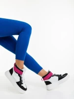 Pantofi sport dama negri din piele ecologica Acilia