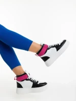 Pantofi sport dama negri din piele ecologica Acilia