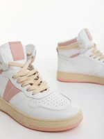 Pantofi sport dama roz din piele ecologica Jocelin