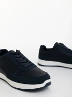 Pantofi sport barbati albastri din piele ecologica Eraldo