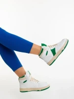 Pantofi sport dama verzi din piele ecologica Jocelin