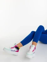 Pantofi sport dama fucsia din piele ecologica Estella