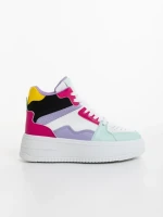 Pantofi sport dama fucsia din piele ecologica Estella