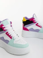 Pantofi sport dama fucsia din piele ecologica Estella