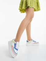 Pantofi sport dama roz din piele ecologica Kosara