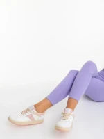 Pantofi sport dama roz din piele ecologica Petty