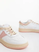 Pantofi sport dama roz din piele ecologica Petty