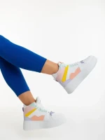 Pantofi sport dama roz din piele ecologica Estella