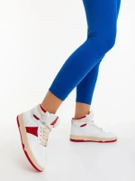 Pantofi sport dama rosii din piele ecologica Jocelin