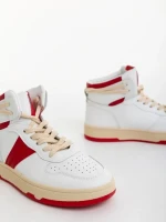 Pantofi sport dama rosii din piele ecologica Jocelin