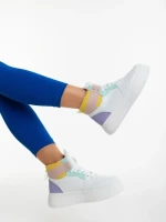 Pantofi sport dama roz din piele ecologica Acilia