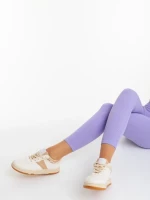 Pantofi sport dama bej inchis din piele ecologica Petty