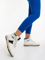 Pantofi sport dama negri din piele ecologica Jocelin