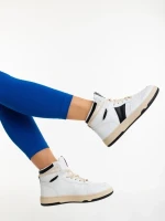 Pantofi sport dama negri din piele ecologica Jocelin