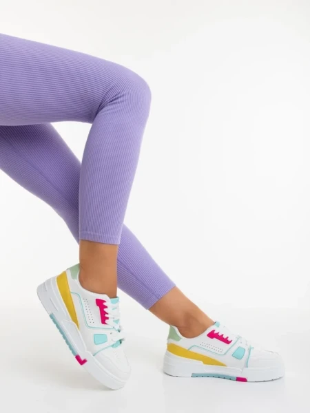 Pantofi sport dama verzi din piele ecologica Lowery