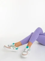 Pantofi sport dama bej din piele ecologica Sabetta