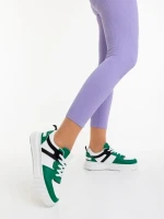 Pantofi sport dama verzi din piele ecologica Sabetta