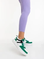 Pantofi sport dama verzi din piele ecologica Sabetta