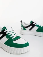 Pantofi sport dama verzi din piele ecologica Sabetta