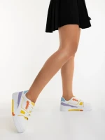 Pantofi sport dama galbeni din piele ecologica Lowery