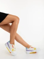 Pantofi sport dama galbeni din piele ecologica Lowery