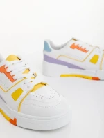 Pantofi sport dama galbeni din piele ecologica Lowery