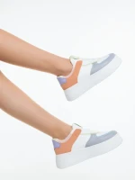 Pantofi sport dama gri din piele ecologica Kosara