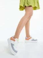 Pantofi sport dama gri din piele ecologica Kosara