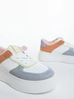 Pantofi sport dama gri din piele ecologica Kosara