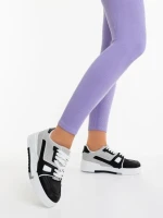 Pantofi sport dama negri din piele ecologica Lowery