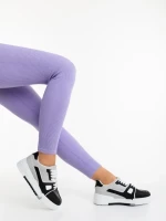 Pantofi sport dama negri din piele ecologica Lowery