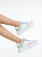 Pantofi sport dama roz deschis din piele ecologica Kosara