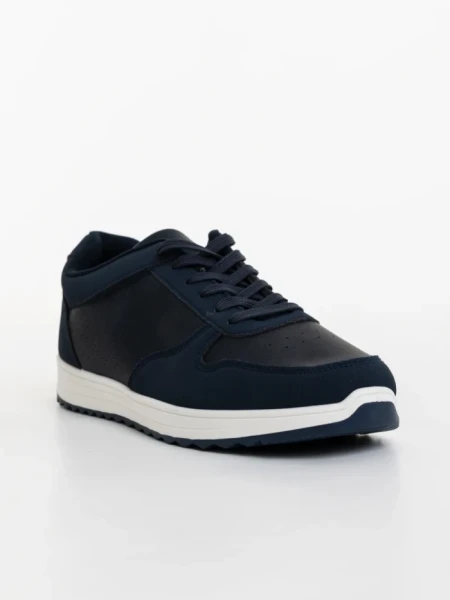 Pantofi sport barbati albastri din piele ecologica Davies