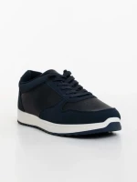 Pantofi sport barbati albastri din piele ecologica Davies