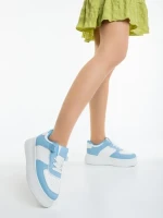 Pantofi sport dama albastri din piele ecologica Kosara