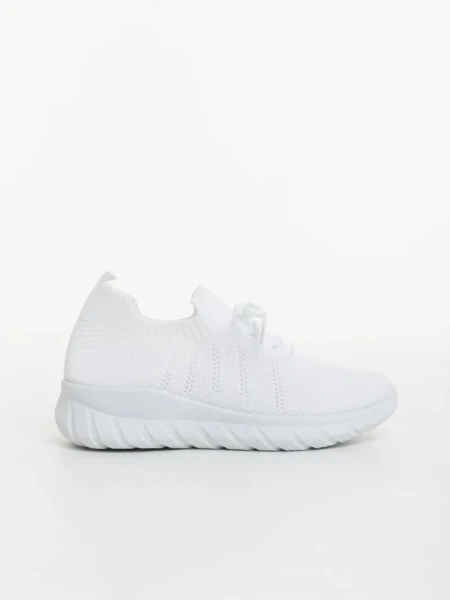 Pantofi sport barbati albi din material textil Andreo