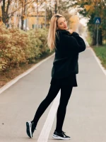 Pantofi sport dama negri din material textil Kurika