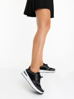 Pantofi sport dama negri din material textil Kurika