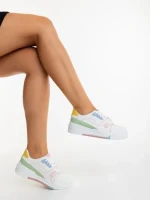 Pantofi sport dama roz din piele ecologica Lowery