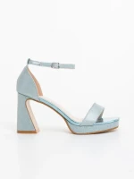 Sandale dama albastre din material textil Islara