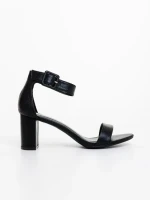 Sandale dama negre din piele ecologica Alaris