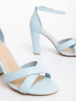 Sandale dama albastre din piele ecologica Issori