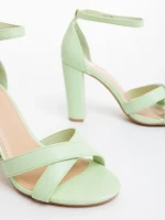 Sandale dama verzi din piele ecologica Issori