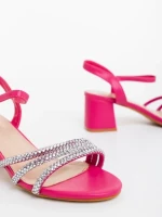 Sandale dama fucsia din piele ecologica Mayari