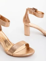 Sandale dama aurii din piele ecologica Alaris