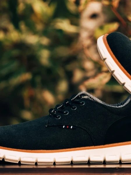 Pantofi sport barbati negri din material textil  Alexie