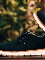 Pantofi sport barbati negri din material textil  Alexie